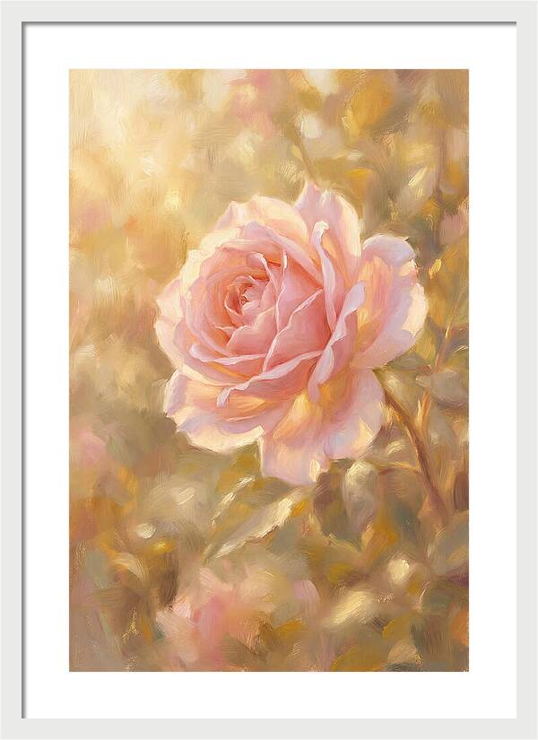 Pink Rose In Soft Light