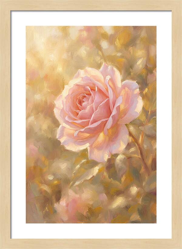 Pink Rose In Soft Light