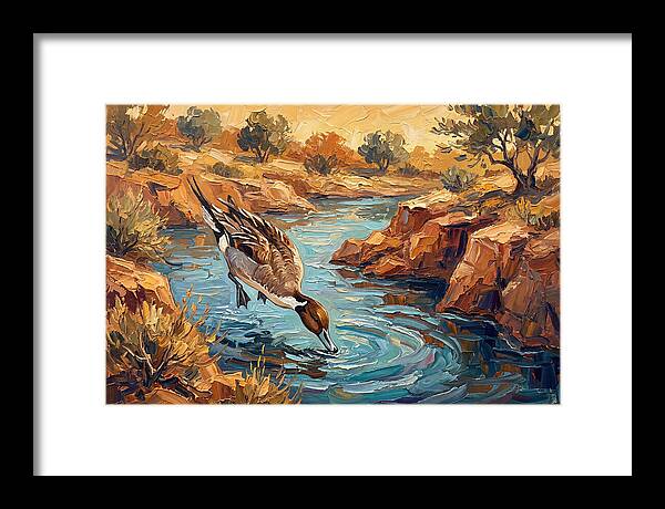 Pintail Duck In Tranquil Waters