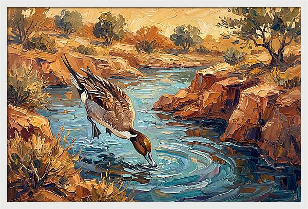 Pintail Duck In Tranquil Waters