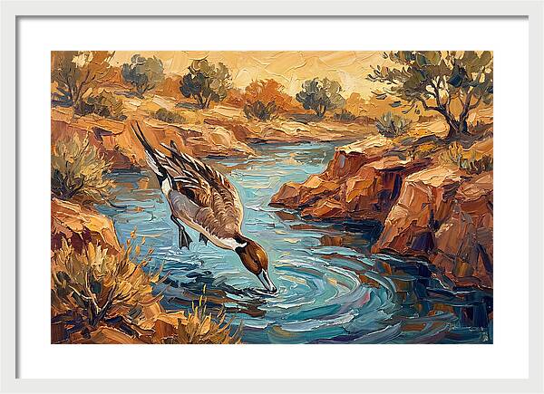 Pintail Duck In Tranquil Waters
