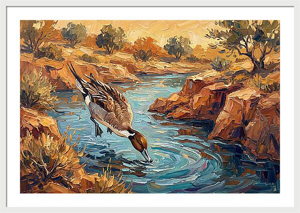 Pintail Duck In Tranquil Waters