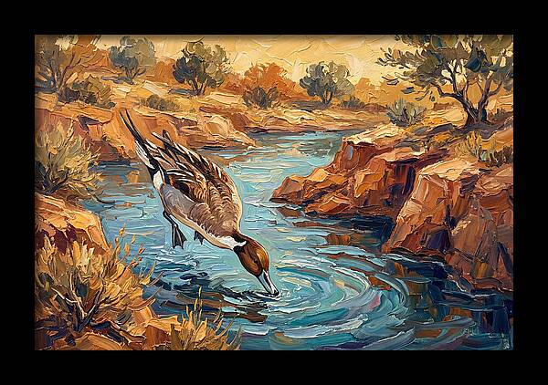 Pintail Duck In Tranquil Waters