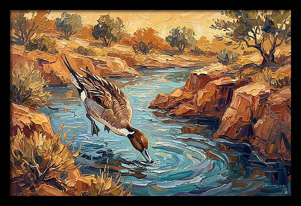 Pintail Duck In Tranquil Waters