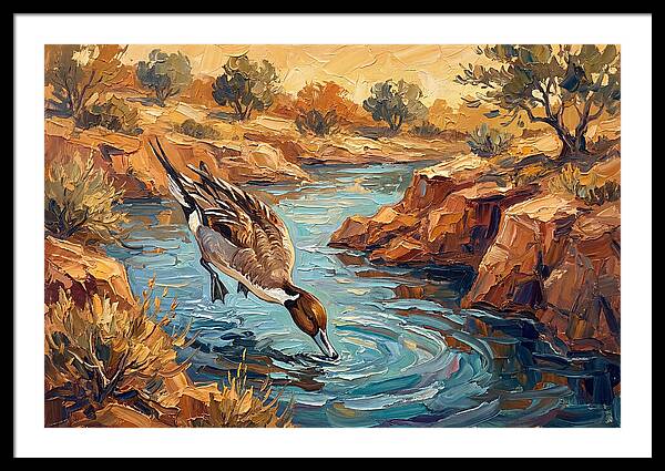 Pintail Duck In Tranquil Waters