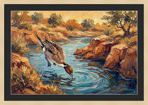 Pintail Duck In Tranquil Waters