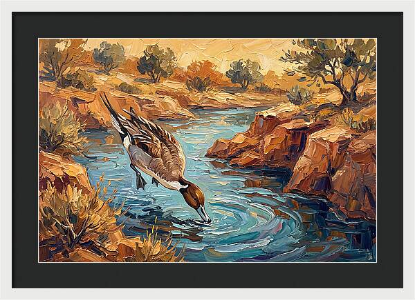 Pintail Duck In Tranquil Waters