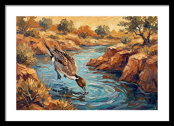 Pintail Duck In Tranquil Waters