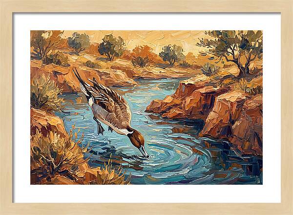 Pintail Duck In Tranquil Waters