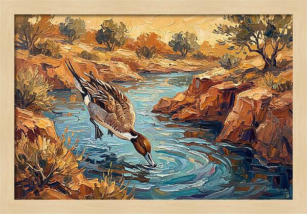 Pintail Duck In Tranquil Waters