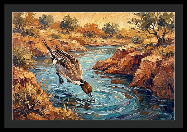 Pintail Duck In Tranquil Waters
