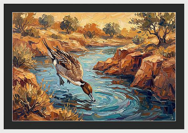 Pintail Duck In Tranquil Waters