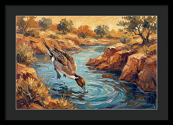 Pintail Duck In Tranquil Waters