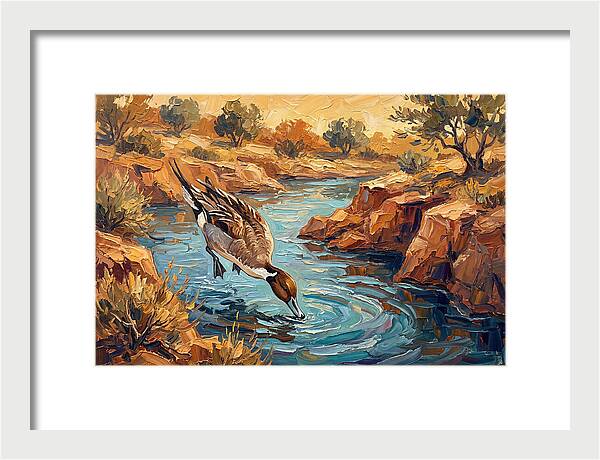 Pintail Duck In Tranquil Waters