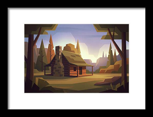 Pioneer Log Cabin Serenity