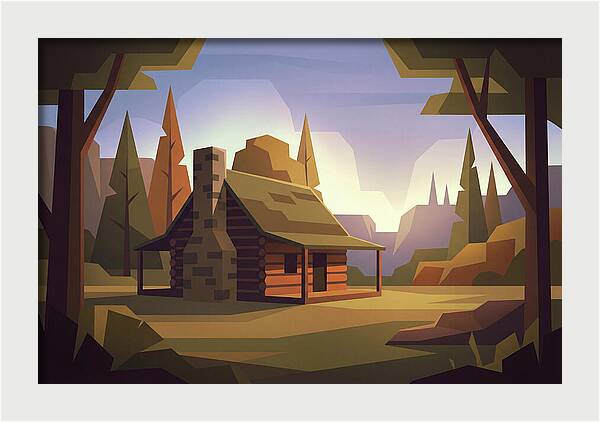 Pioneer Log Cabin Serenity