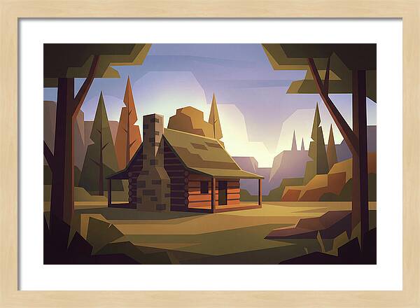 Pioneer Log Cabin Serenity