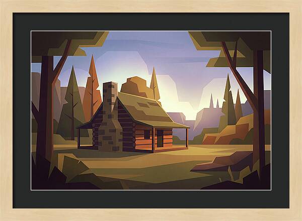 Pioneer Log Cabin Serenity