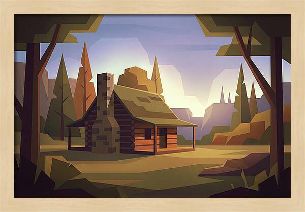 Pioneer Log Cabin Serenity