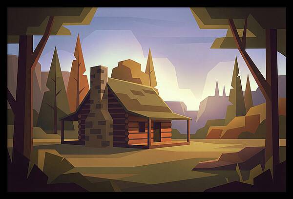 Pioneer Log Cabin Serenity