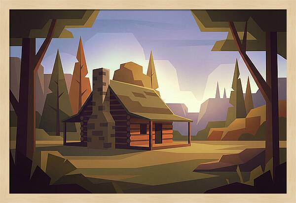 Pioneer Log Cabin Serenity