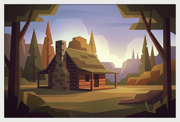 Pioneer Log Cabin Serenity