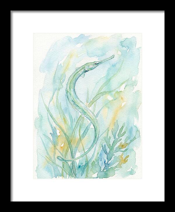 Pipefish Among Aquatic Greens