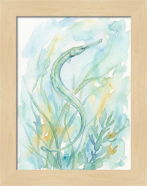 Pipefish Among Aquatic Greens