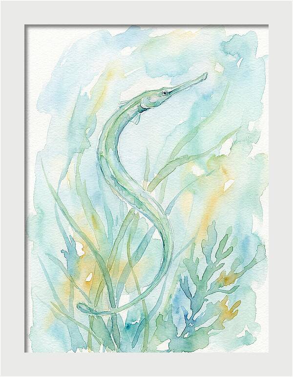 Pipefish Among Aquatic Greens