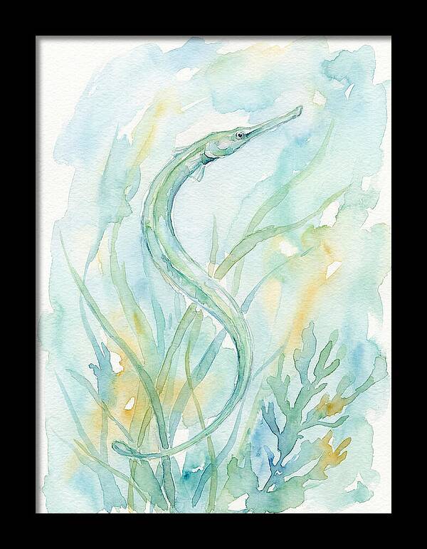 Pipefish Among Aquatic Greens
