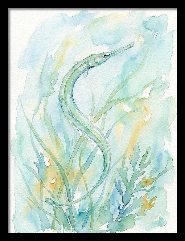 Pipefish Among Aquatic Greens