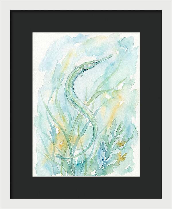 Pipefish Among Aquatic Greens