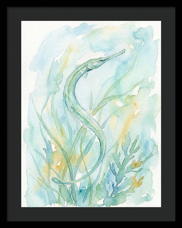 Pipefish Among Aquatic Greens