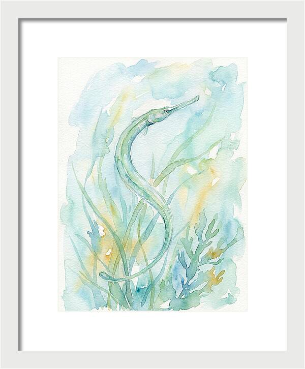 Pipefish Among Aquatic Greens