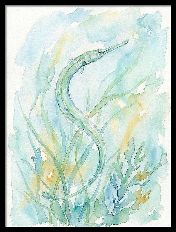 Pipefish Among Aquatic Greens