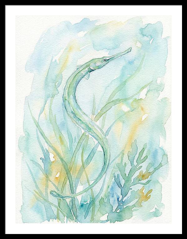 Pipefish Among Aquatic Greens
