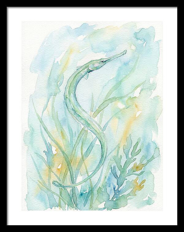 Pipefish Among Aquatic Greens