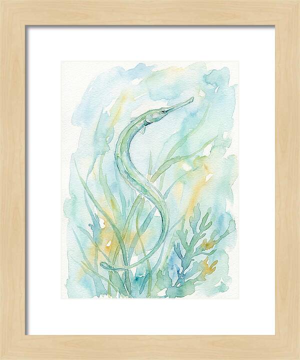 Pipefish Among Aquatic Greens