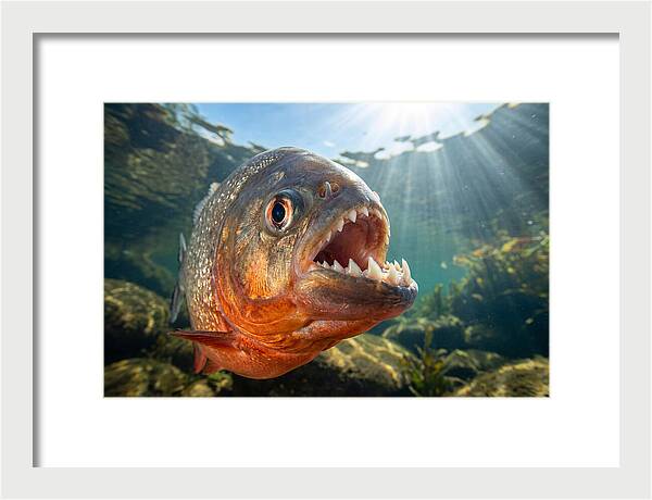 Piranha Closeup Encounter