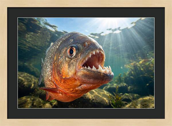 Piranha Closeup Encounter