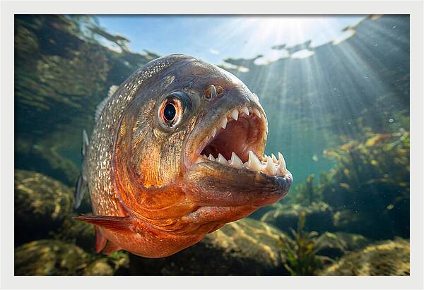 Piranha Closeup Encounter