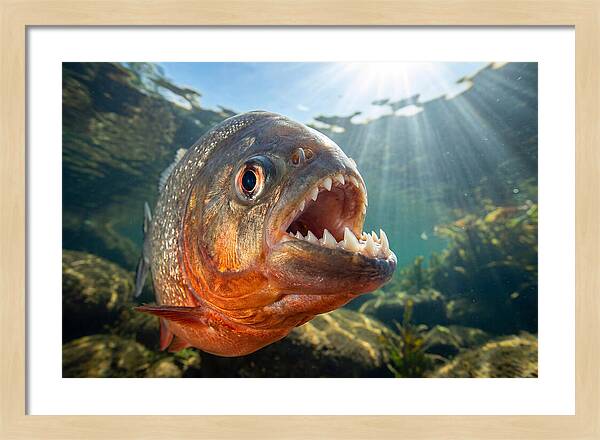 Piranha Closeup Encounter
