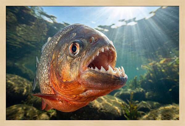 Piranha Closeup Encounter