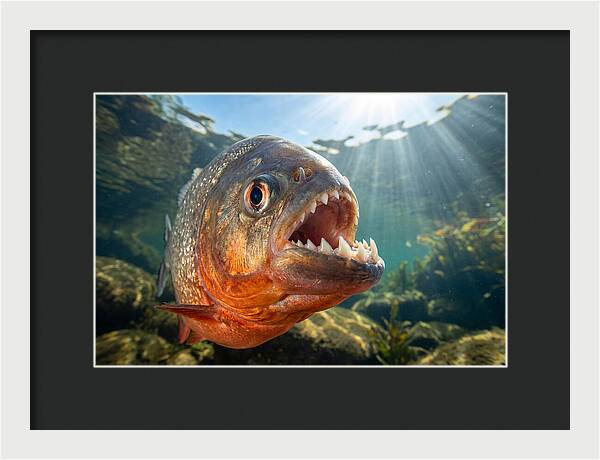 Piranha Closeup Encounter