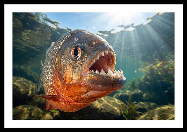 Piranha Closeup Encounter