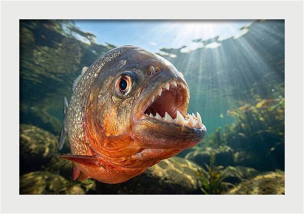 Piranha Closeup Encounter