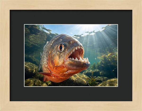 Piranha Closeup Encounter
