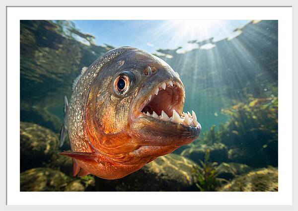 Piranha Closeup Encounter