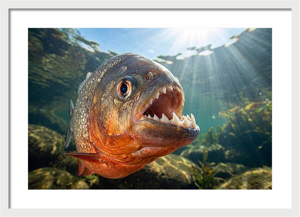 Piranha Closeup Encounter
