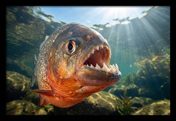 Piranha Closeup Encounter